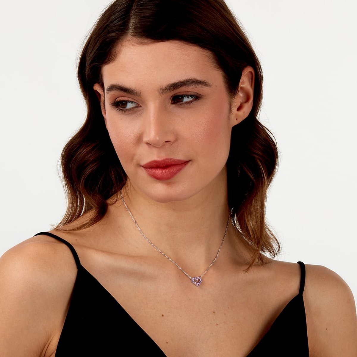 Collier en acier, cristaux, ipg TESORI rose, MORELLATO