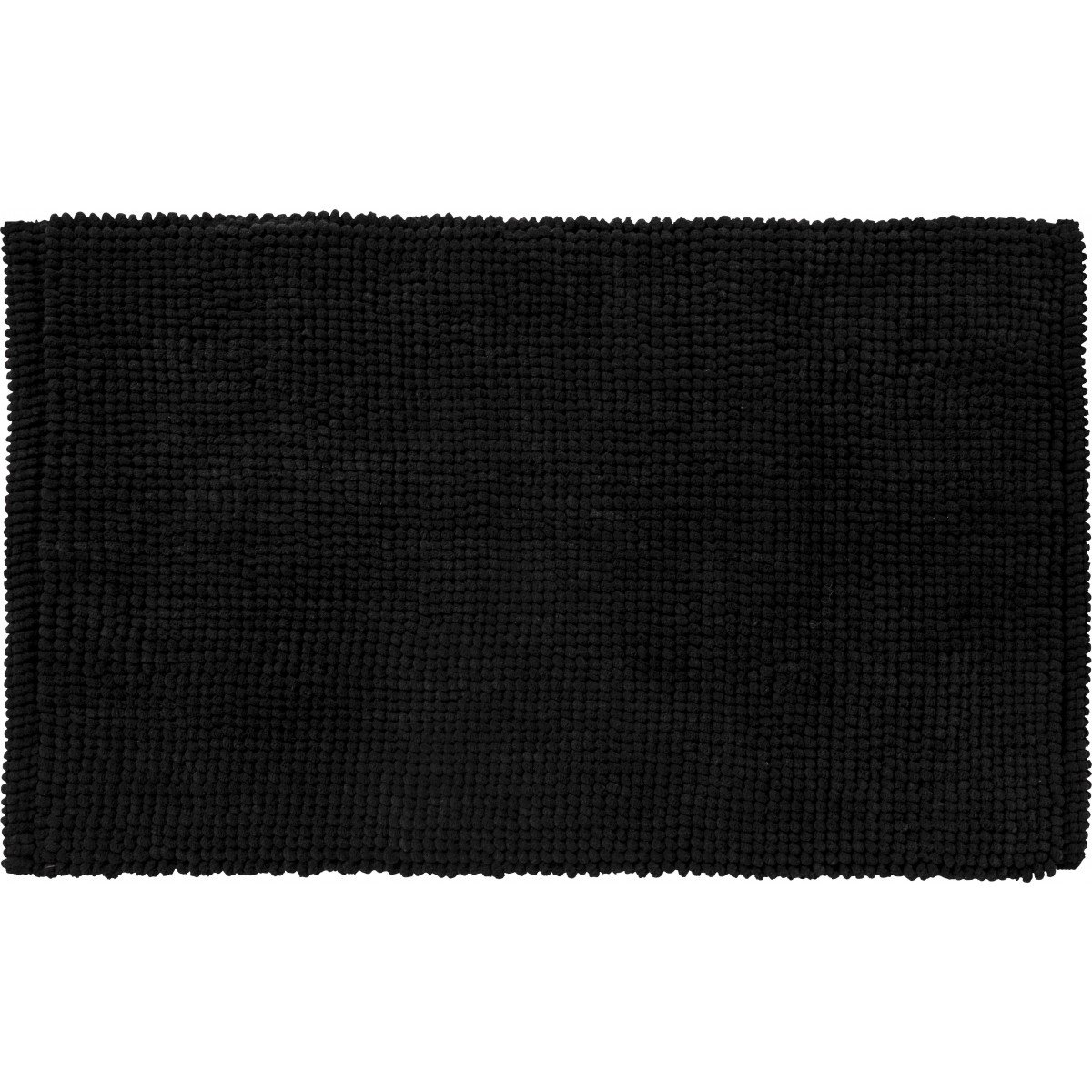 Tapis de bain en polycoton uni BALI #000000, GUY LEVASSEUR