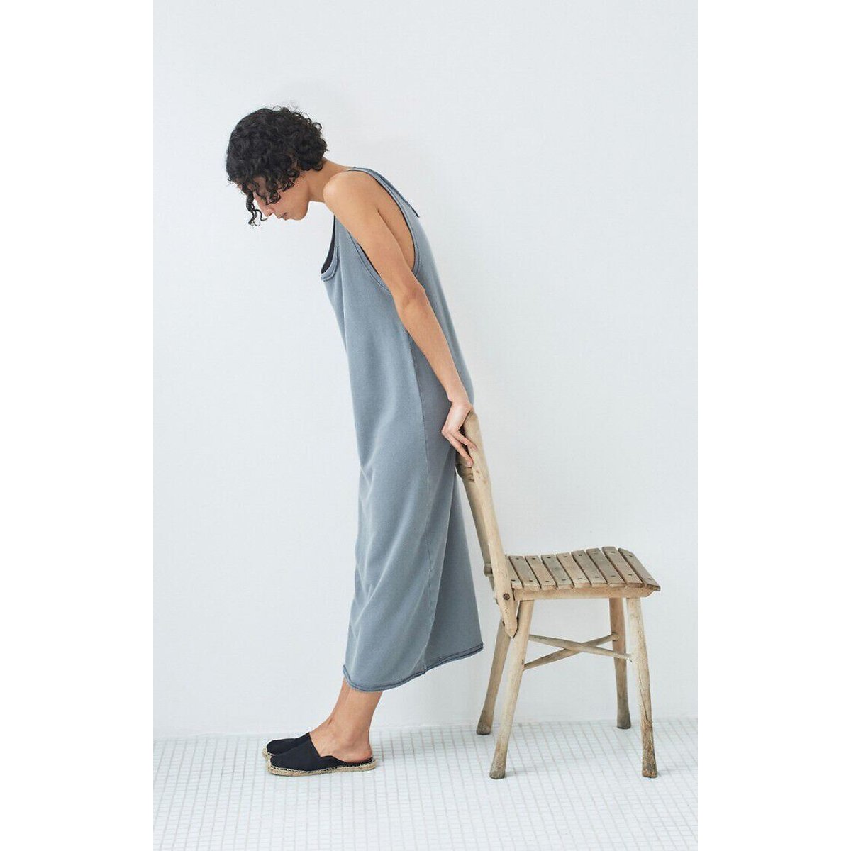 Robe longue débardeur, VIBTOWN gris, AMERICAN VINTAGE