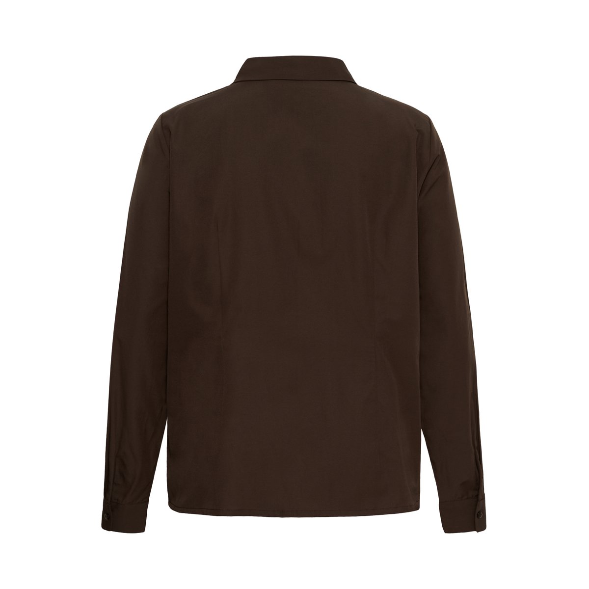 Chemise à manches longues marron coffee bean, KAFFE CURVE