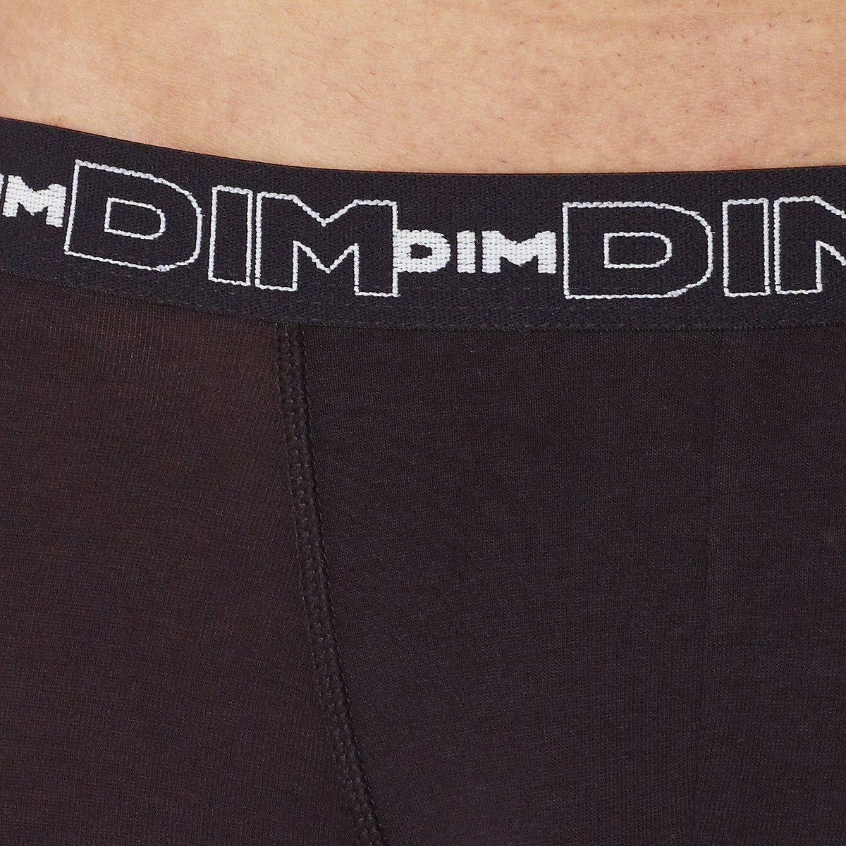 Lote de 3 boxers, Coton Stretch preto + preto + preto, DIM