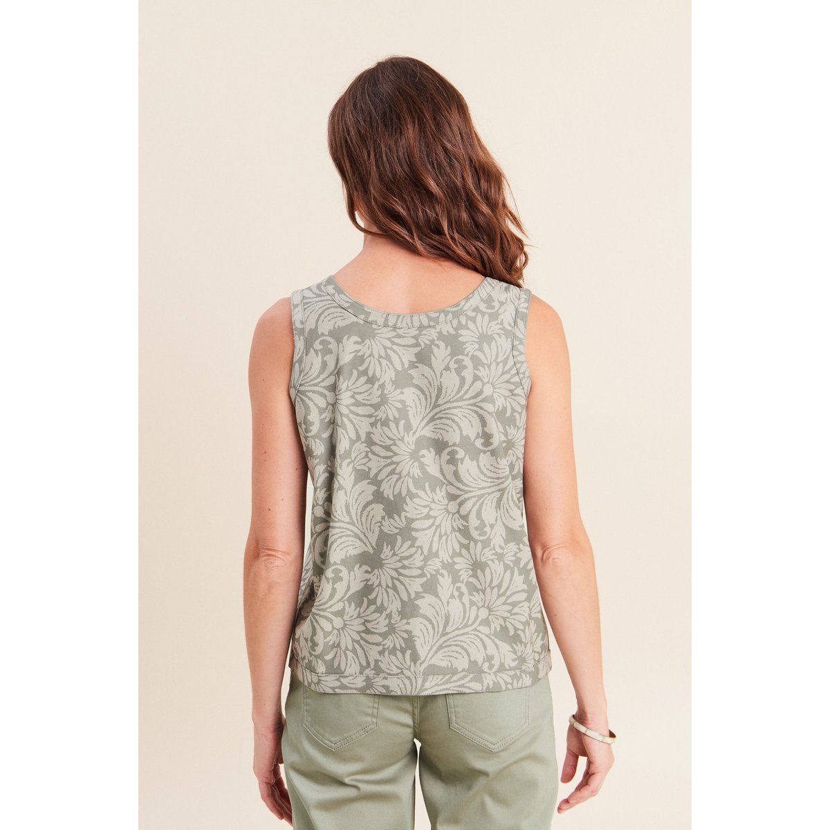 T-shirt réversible sans manches vert clair, BREAL