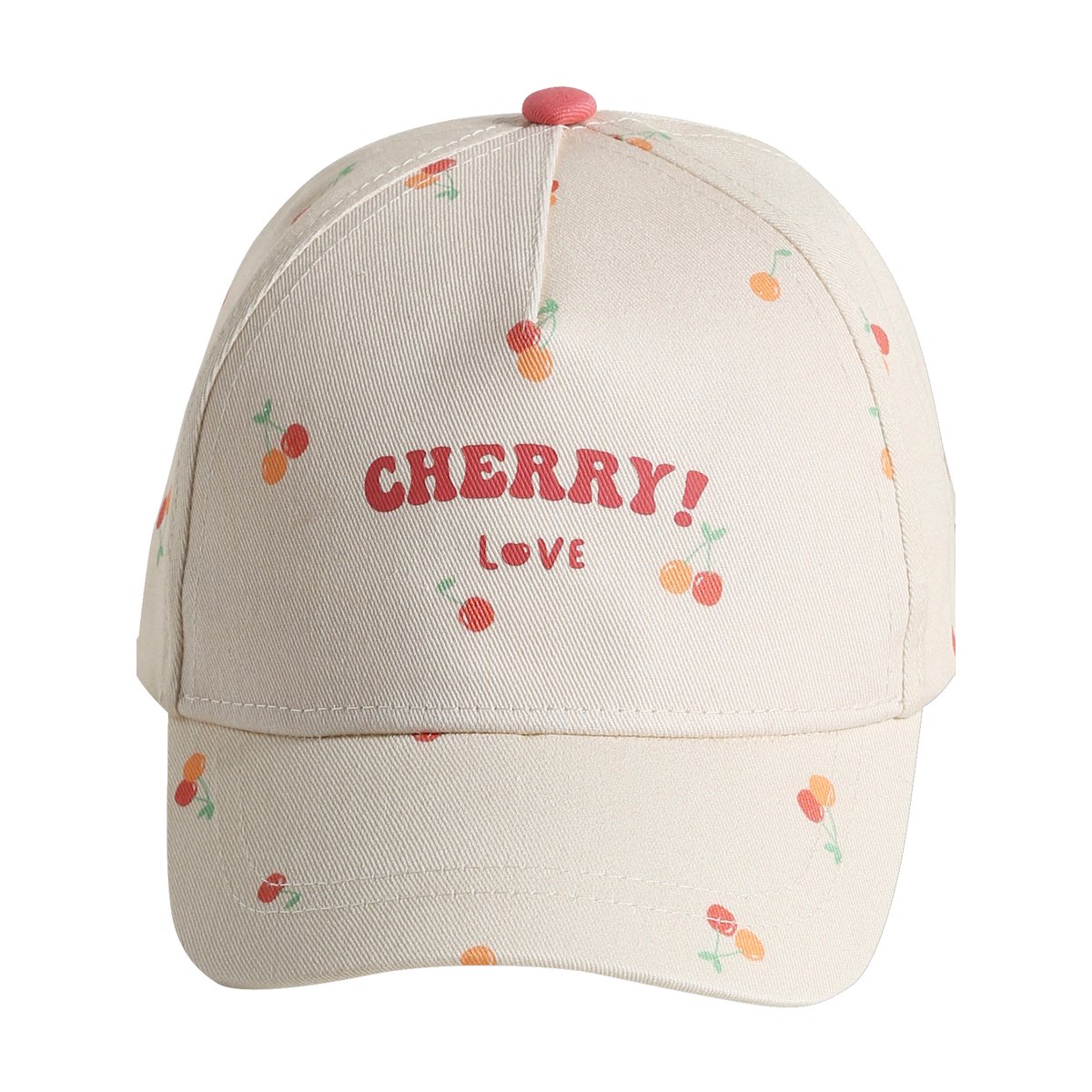 Casquette cerise écru, VERTBAUDET