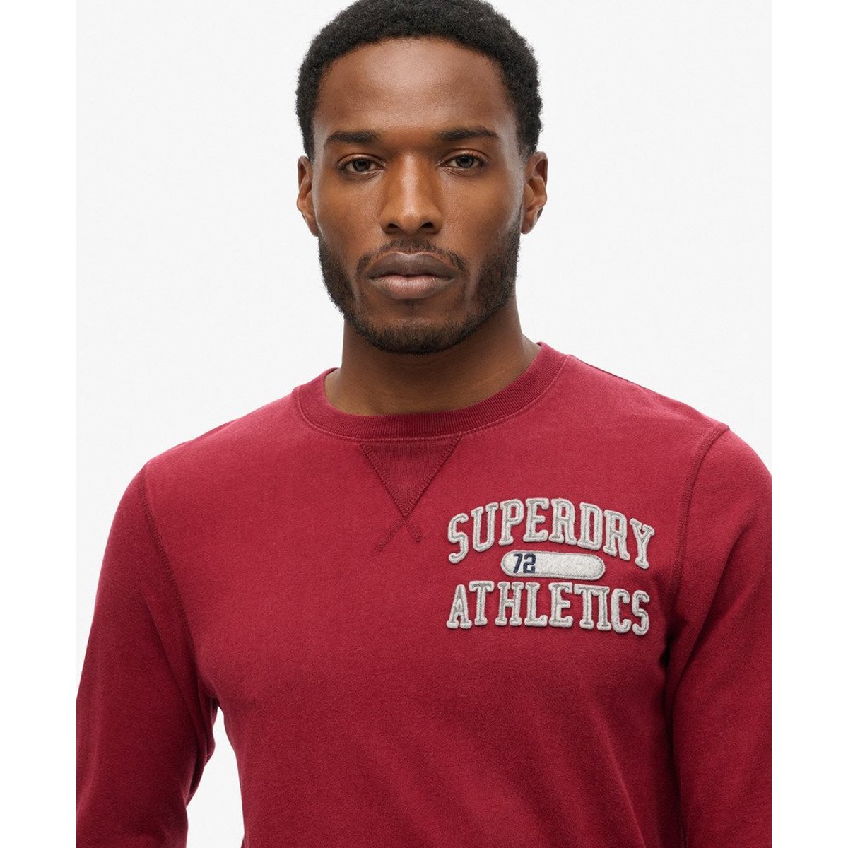 Vintage Athletic Long Sleeve Top bordeaux intense, SUPERDRY