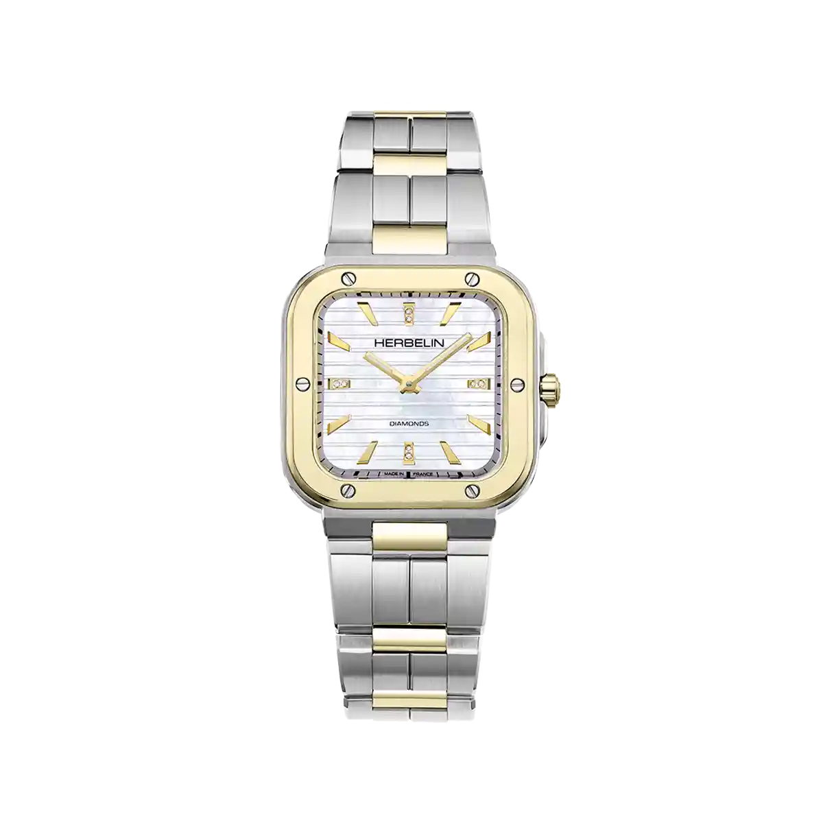 Montre Analogique CAP CAMARAT argenté nacre blanche argenté, HERBELIN