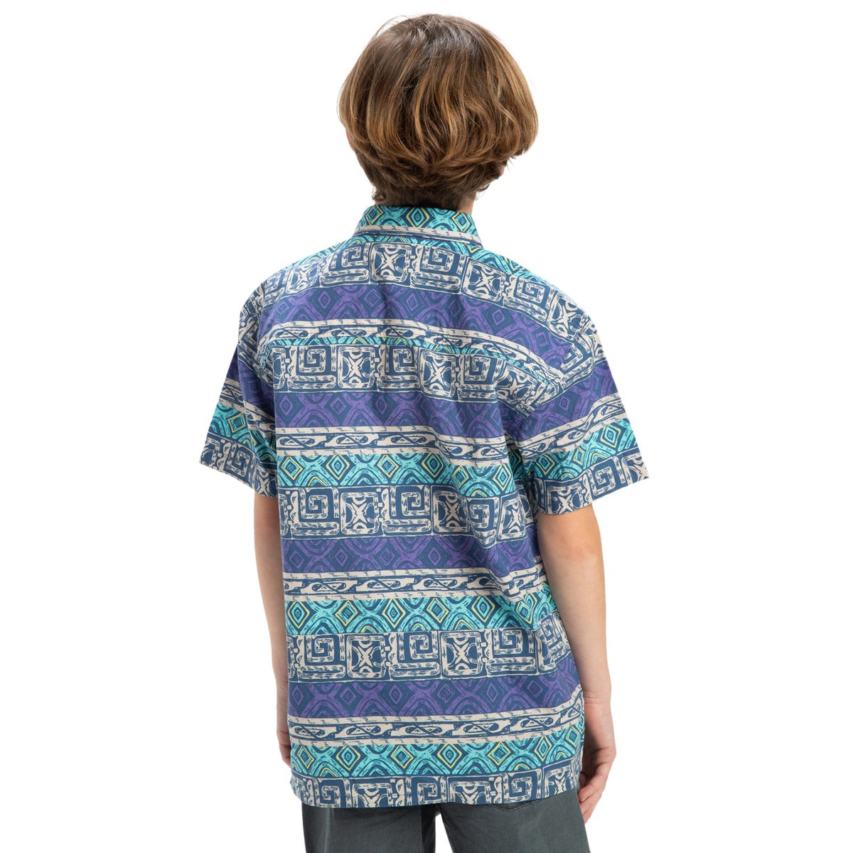 Chemise à manches courtes GLOBAL HEAT bleu aqua sky global heat 32x32, QUIKSILVER
