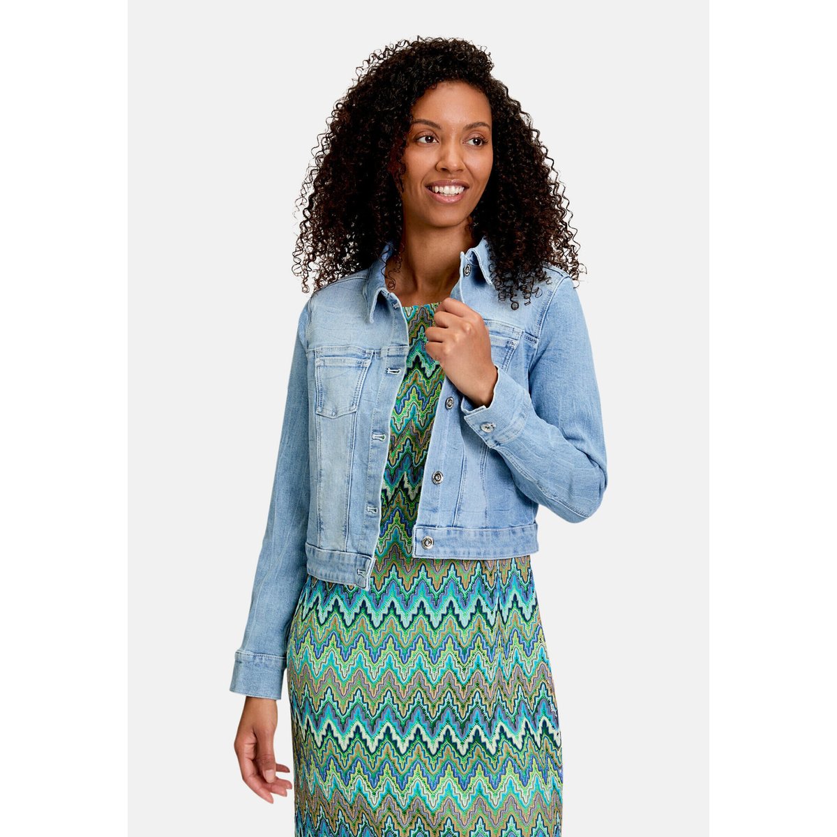 Veste en jean à manches longues light blue denim, BETTY BARCLAY