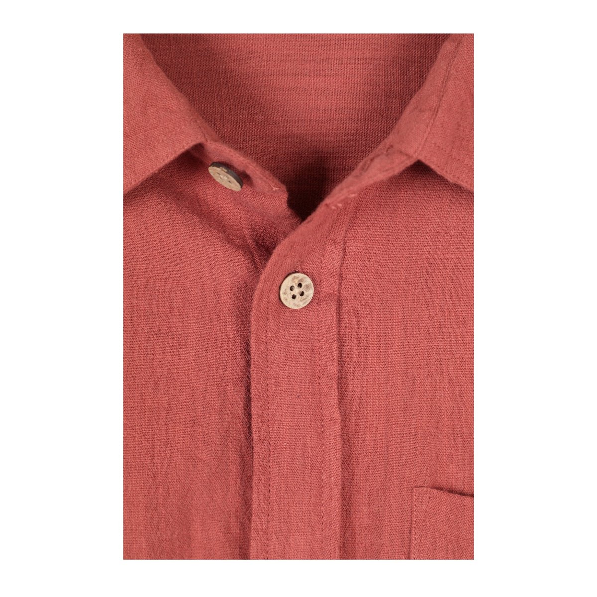 Chemise manches courtes motif/style texturé PALM orange brulée, MOUNTAIN WAREHOUSE