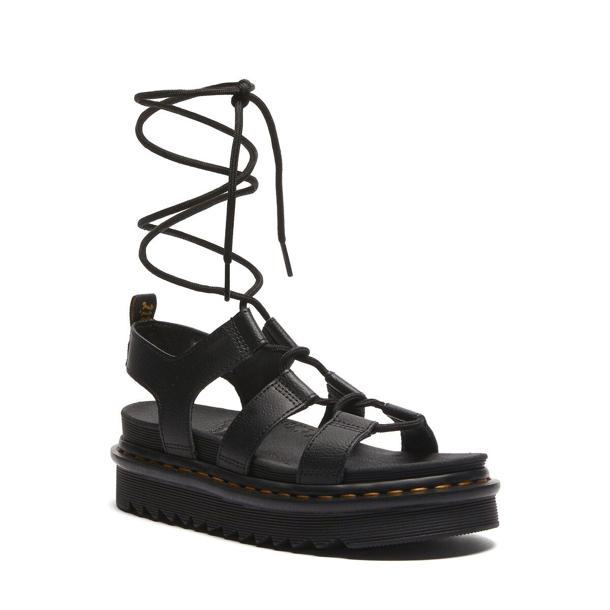 Sandales spartiates Nartilla en cuir Athena noir, DR. MARTENS
