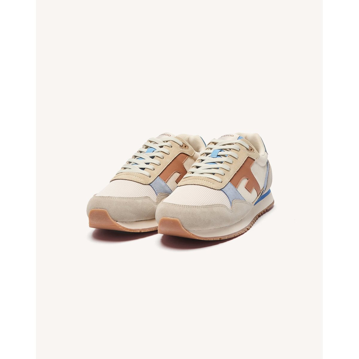 Running tissu suede ELM crème fauve, FAGUO