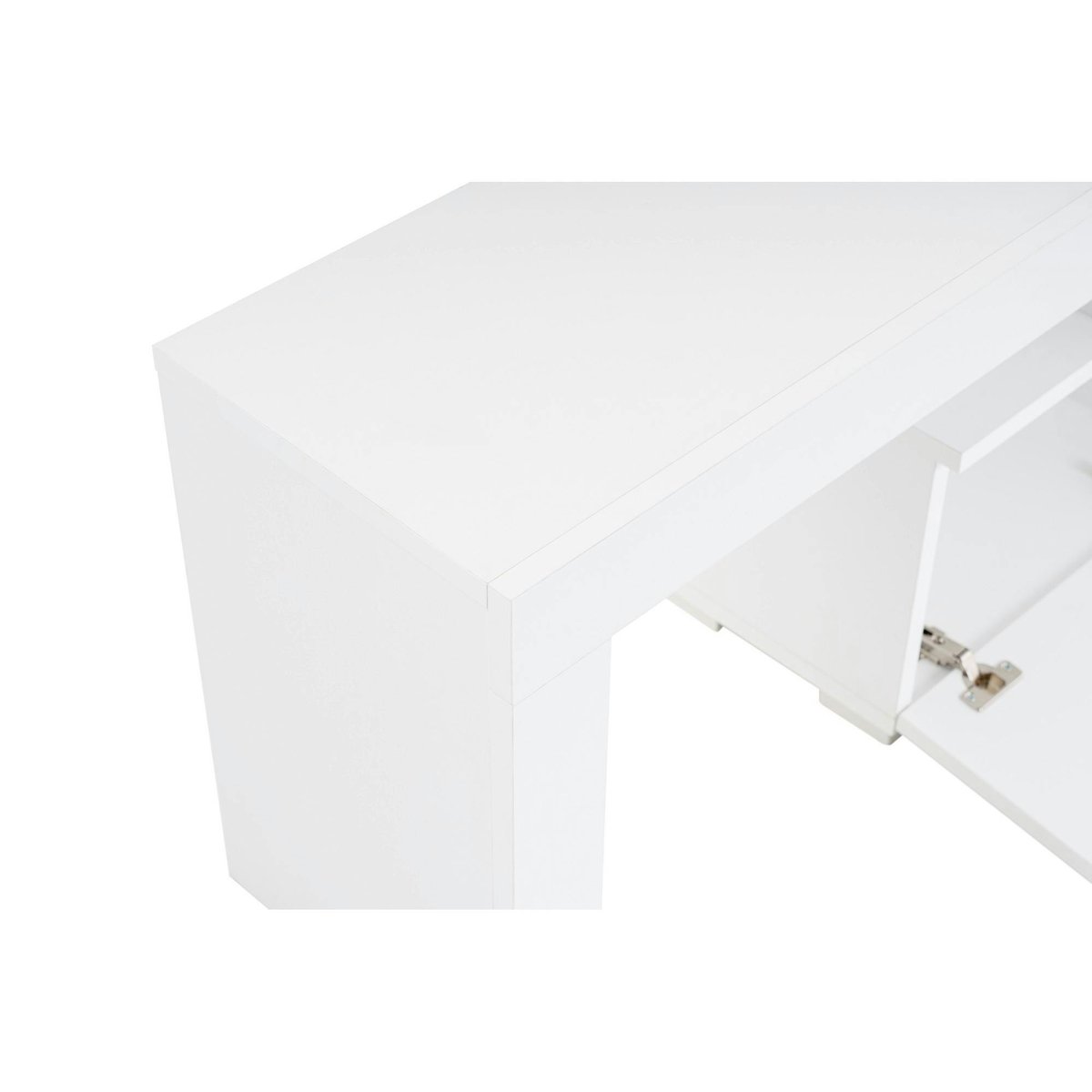 Meuble TV moderne 180 - 2 portes MARFA blanc, PIER IMPORT