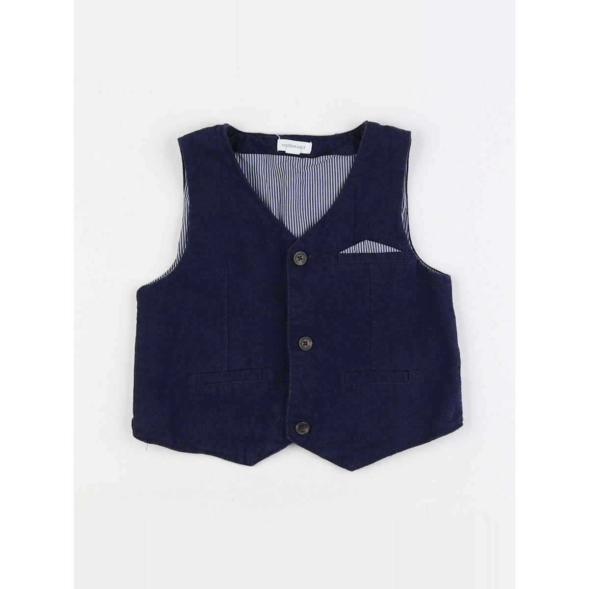 Gilet - Etat satisfaisant bleu, VERTBAUDET