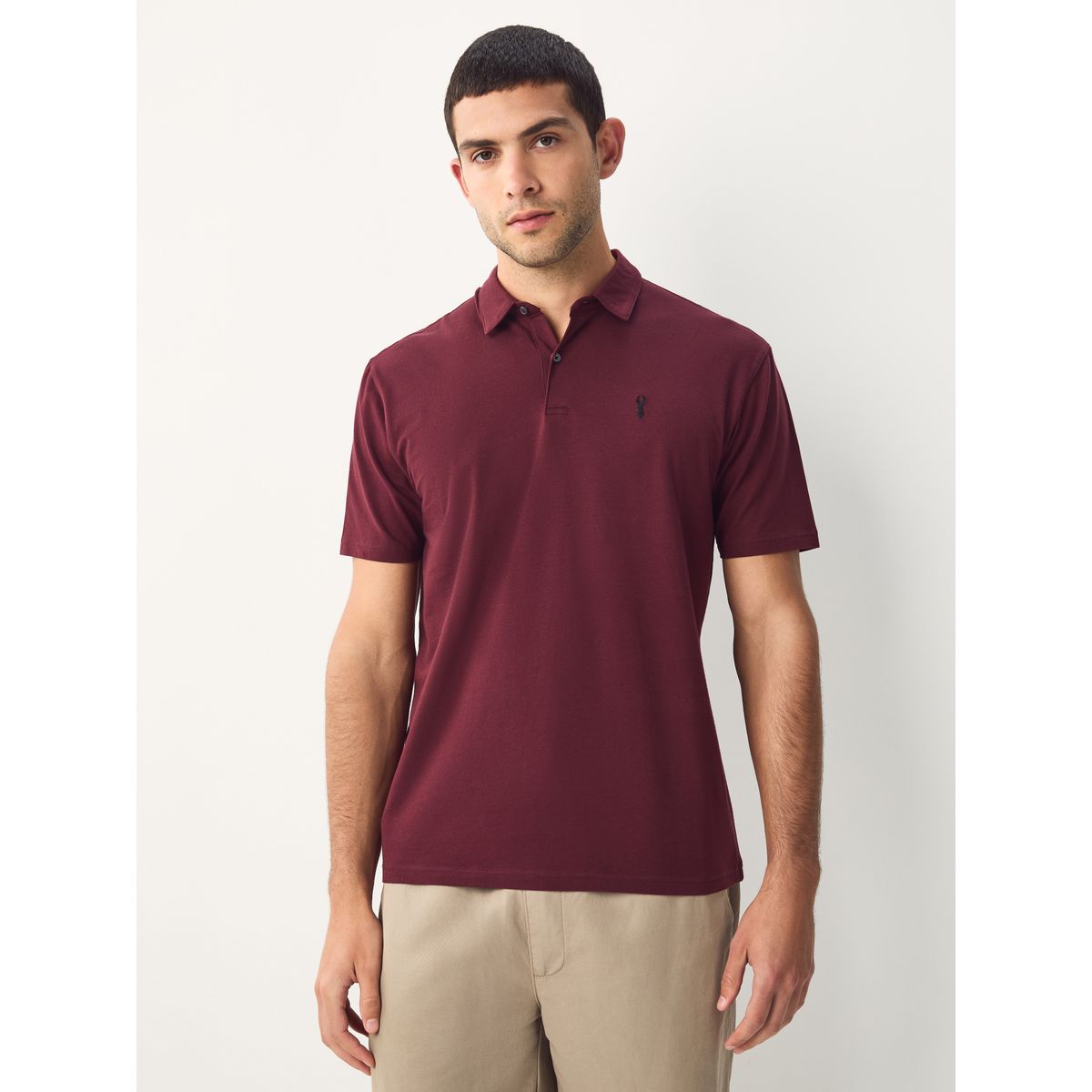Polo en jersey motionflex, lot de 3 gris/écru/rouge bordeaux, NEXT