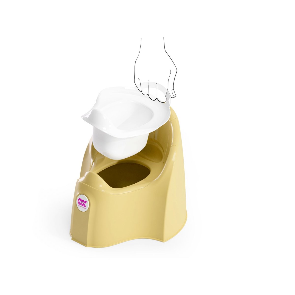 Pot Pasha Potty jaune, OK BABY