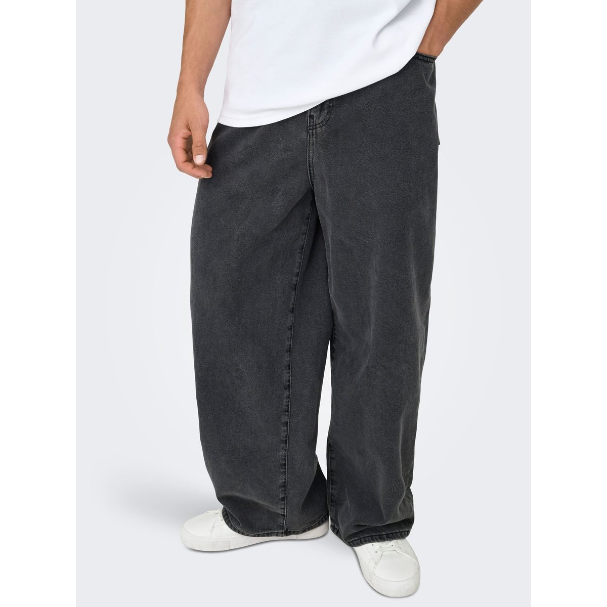 Jean Baggy Fit washed black, ONLY & SONS