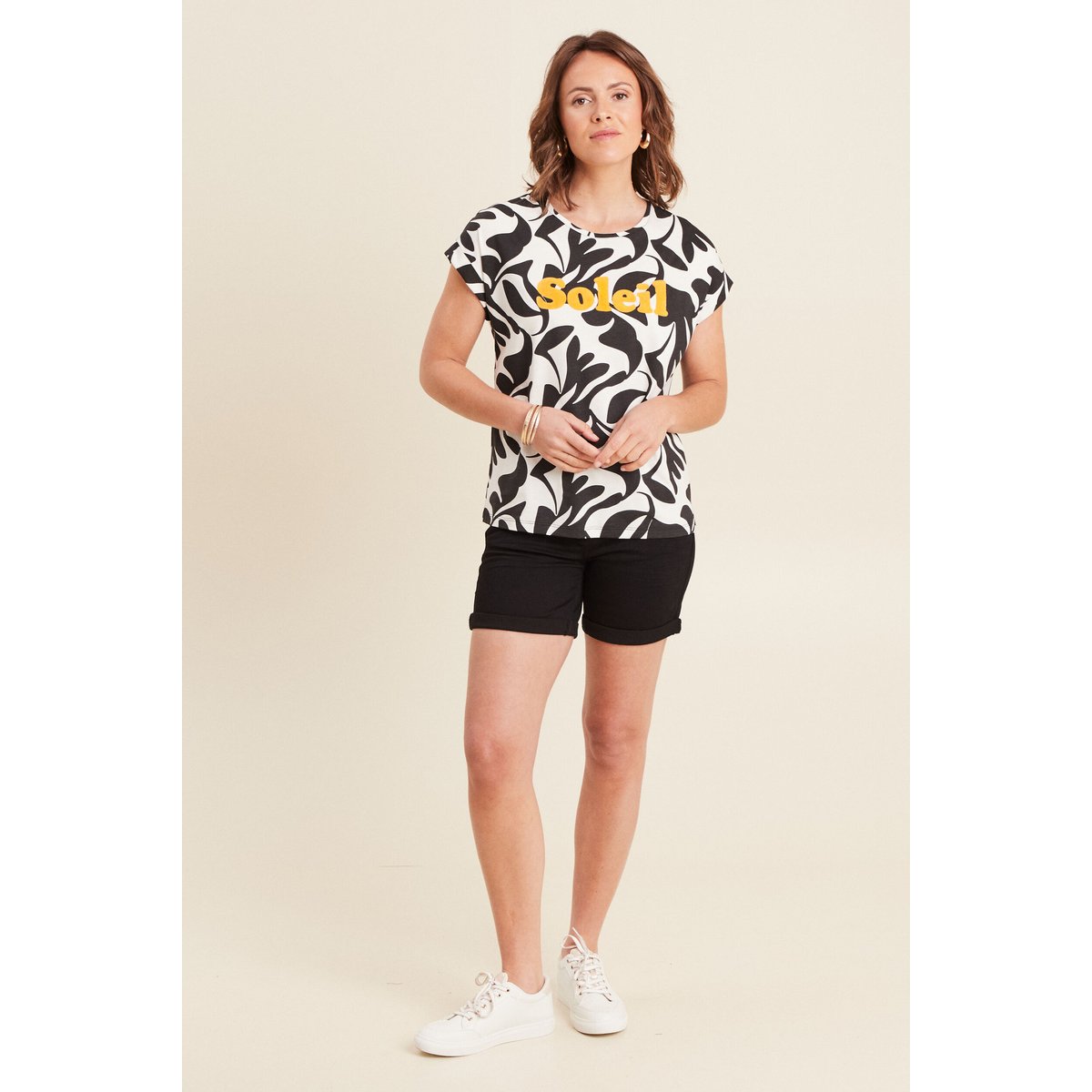 T-shirt manches courtes noir, BREAL