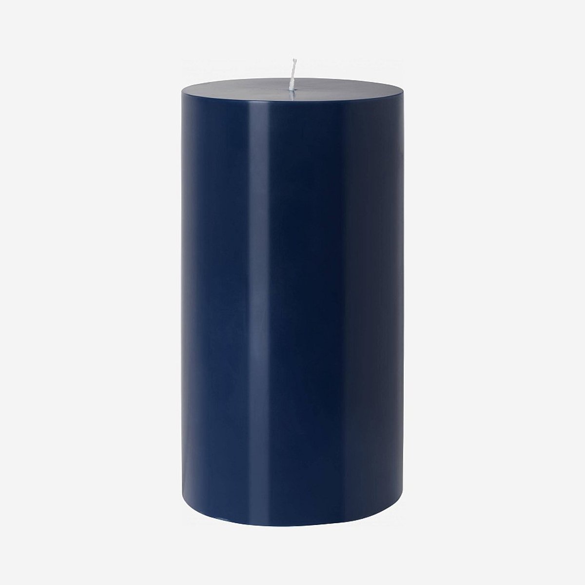 Lots de 6 bougies cylindriques - 10,5 x 20 cm COLORS bleu, HABITAT
