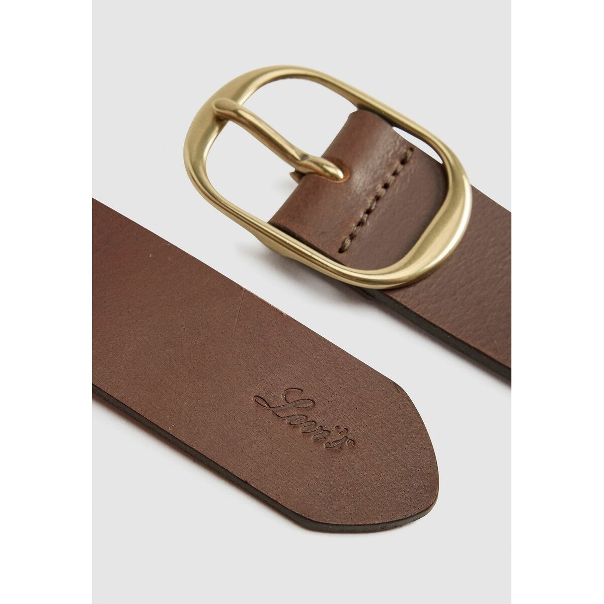 Ceinture en cuir Madison marron, LEVI'S