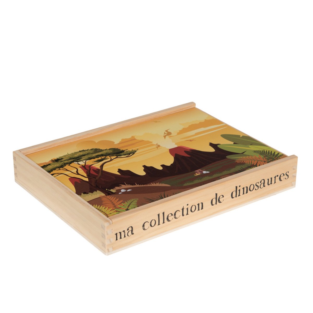 Jouets dinosaures  s en bois FSC multicolore, AMADEUS LES PETITS