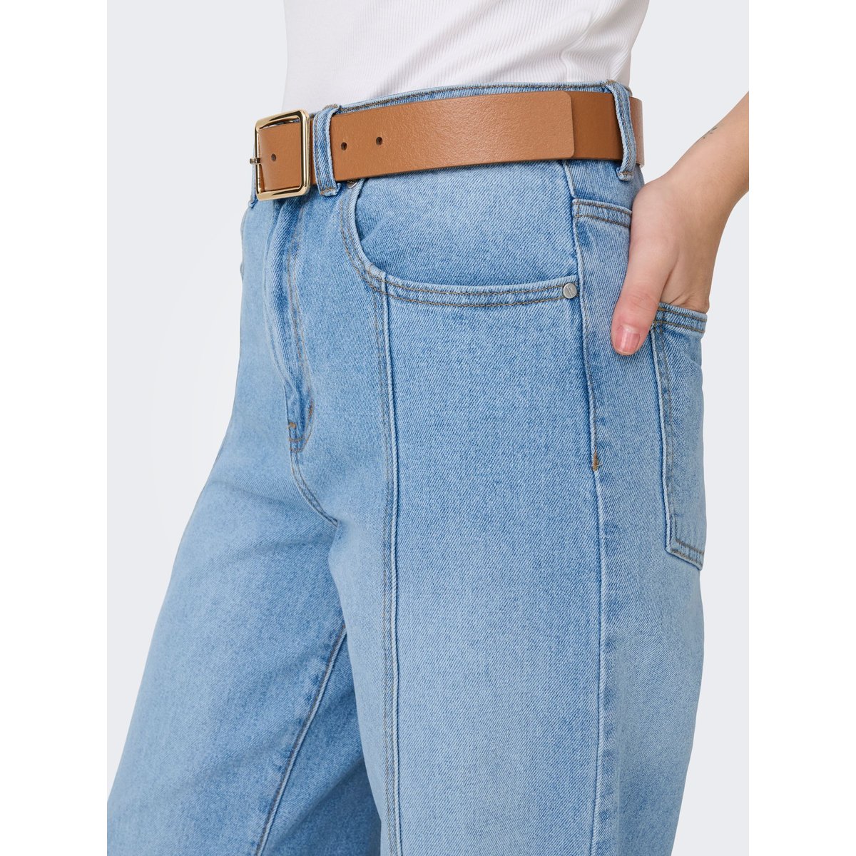 Jean À Jambe Large light blue denim, ONLY