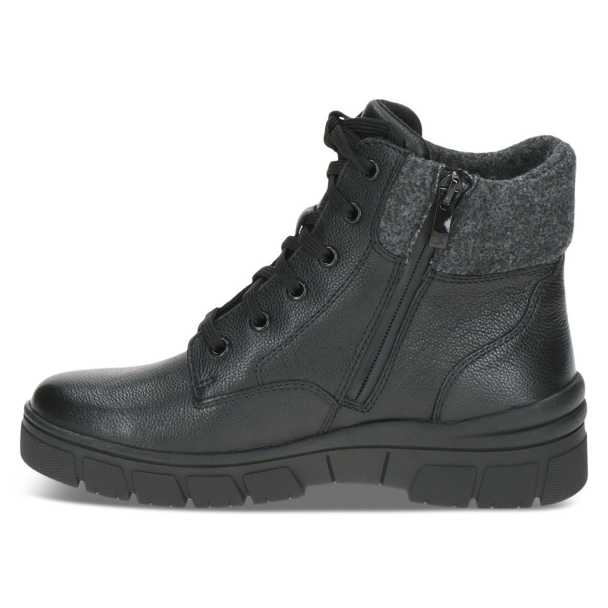 Bottine fourée noir nappa, CAPRICE