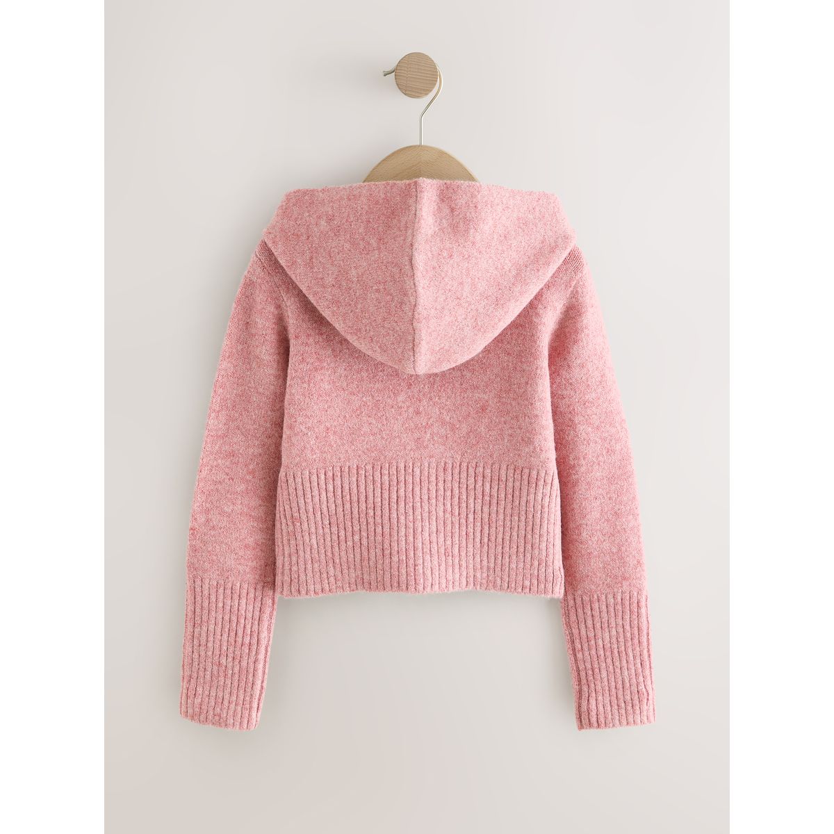 Sweat à capuche en maille rose, NEXT