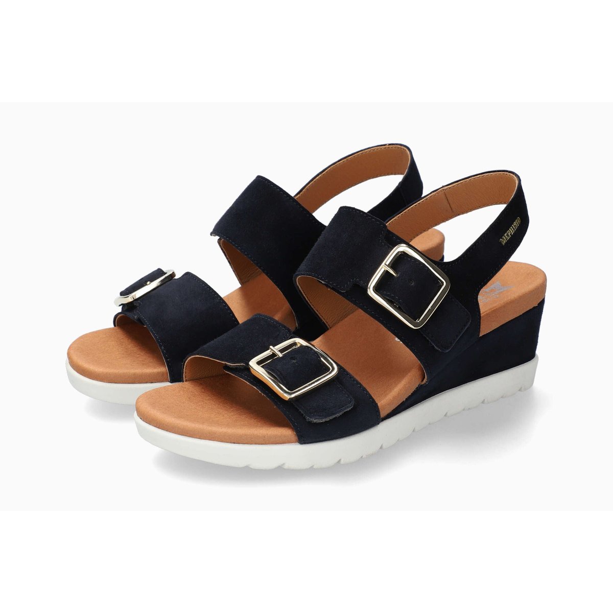 Sandales en cuir YSABEL bleu foncé 5145, MEPHISTO