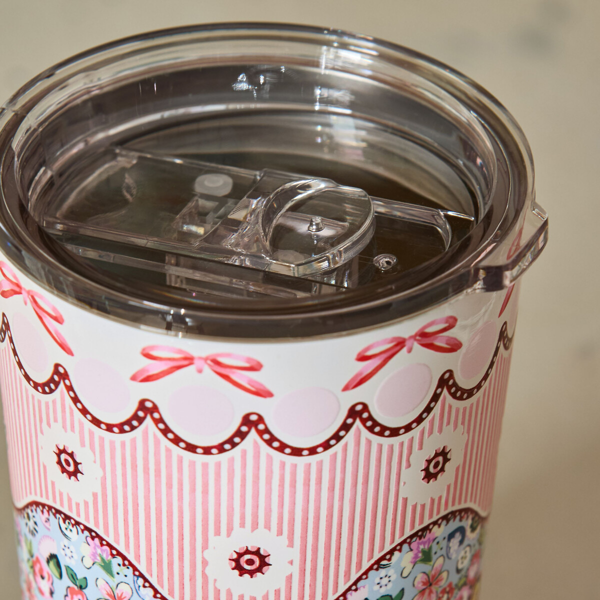 375ml Spitalfields Silk Travel Mug pink, CATH KIDSTON