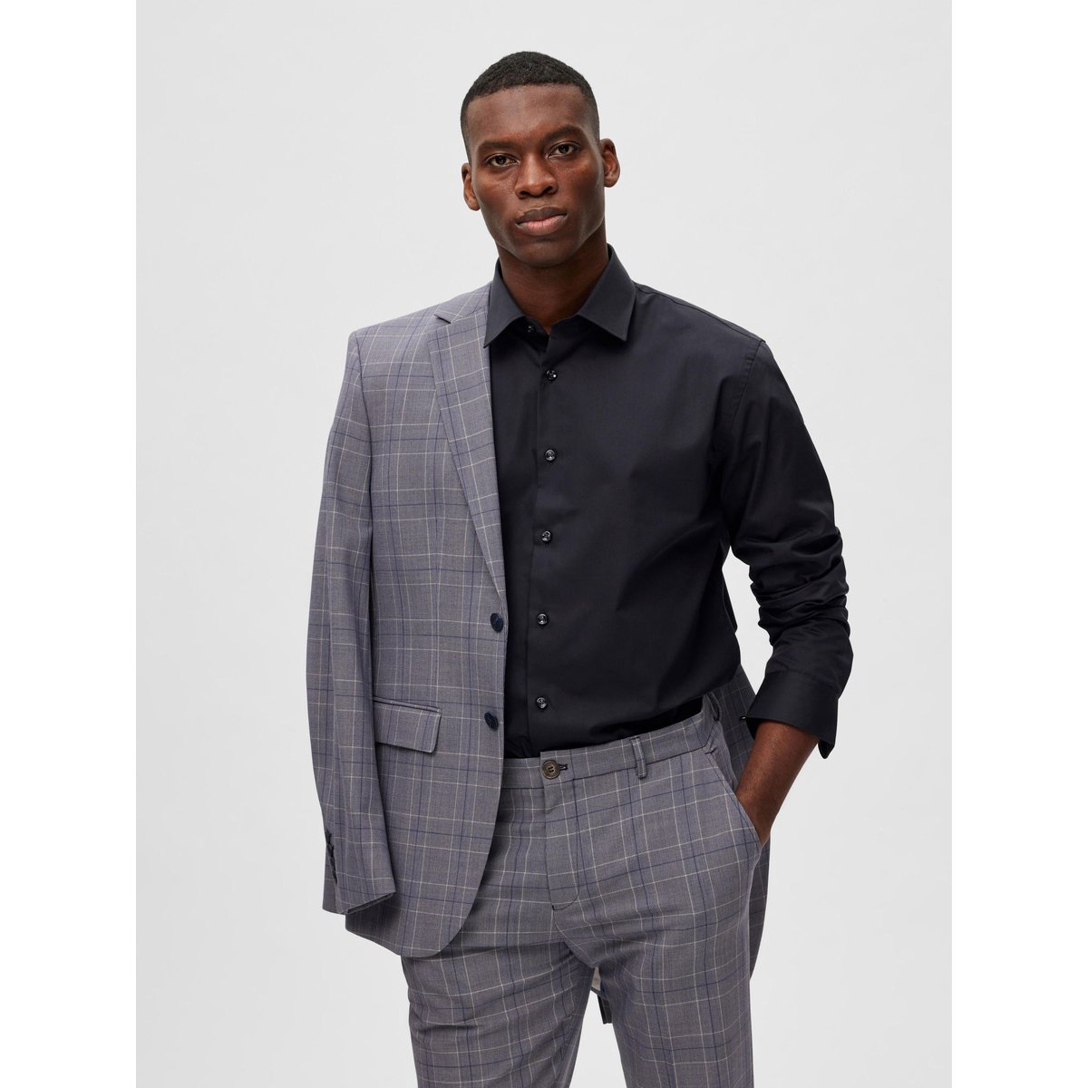 Chemise noir - black, SELECTED