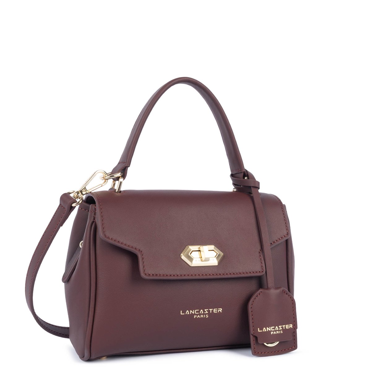 Petit sac à main DONNA GRACE bordeaux foncé, LANCASTER
