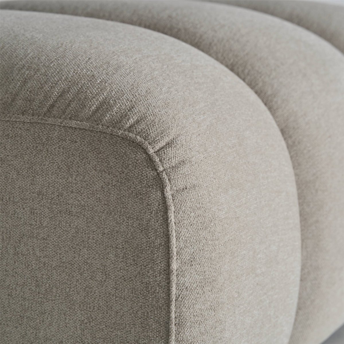 Repose-pieds pouf contemporain pour salon gris contemporain élégant, RECOLLECTION