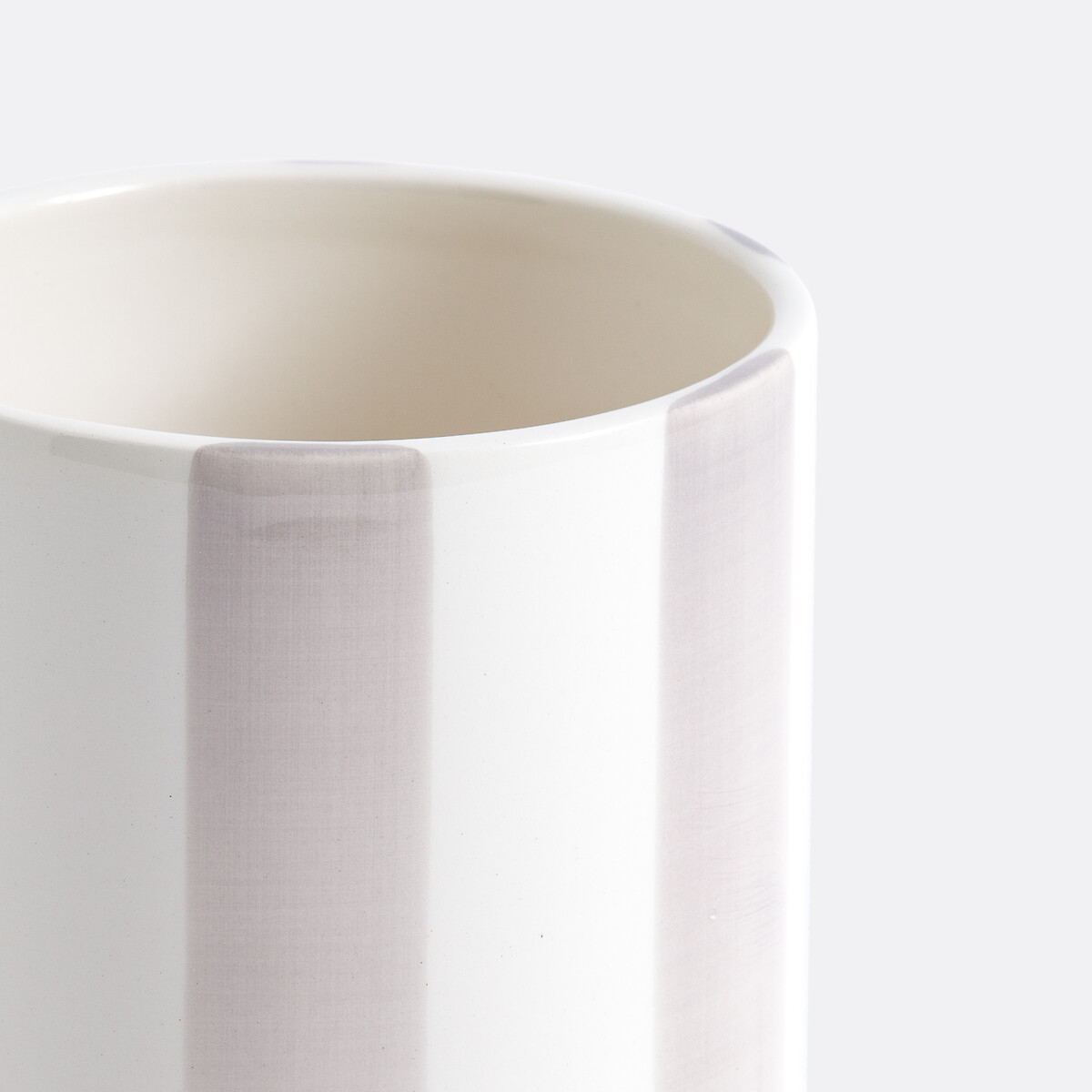 Vase en céramique à rayures, H18 cm, Jaoma beige, LA REDOUTE INTERIEURS