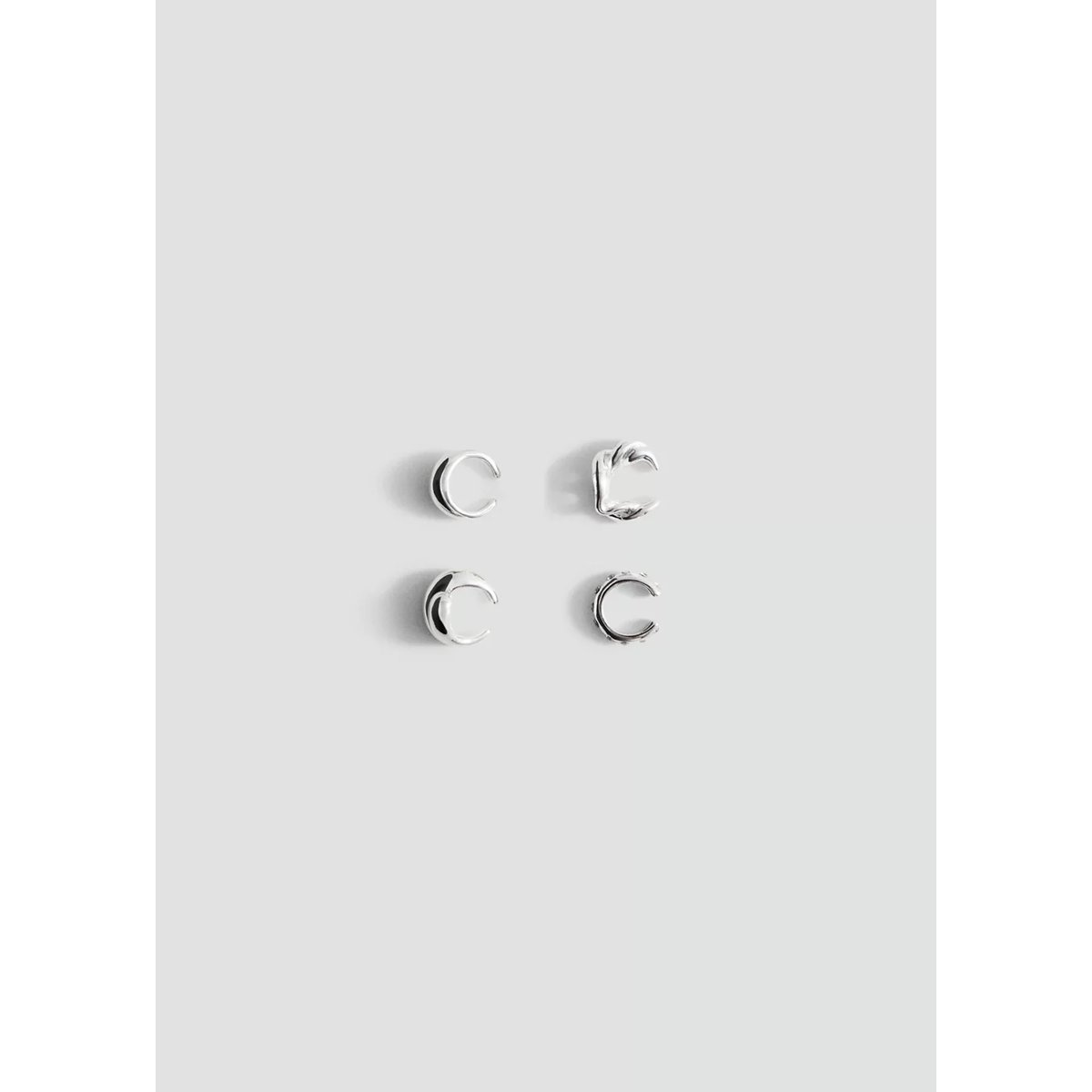 Set boucles d’oreilles combinées argent, MANGO