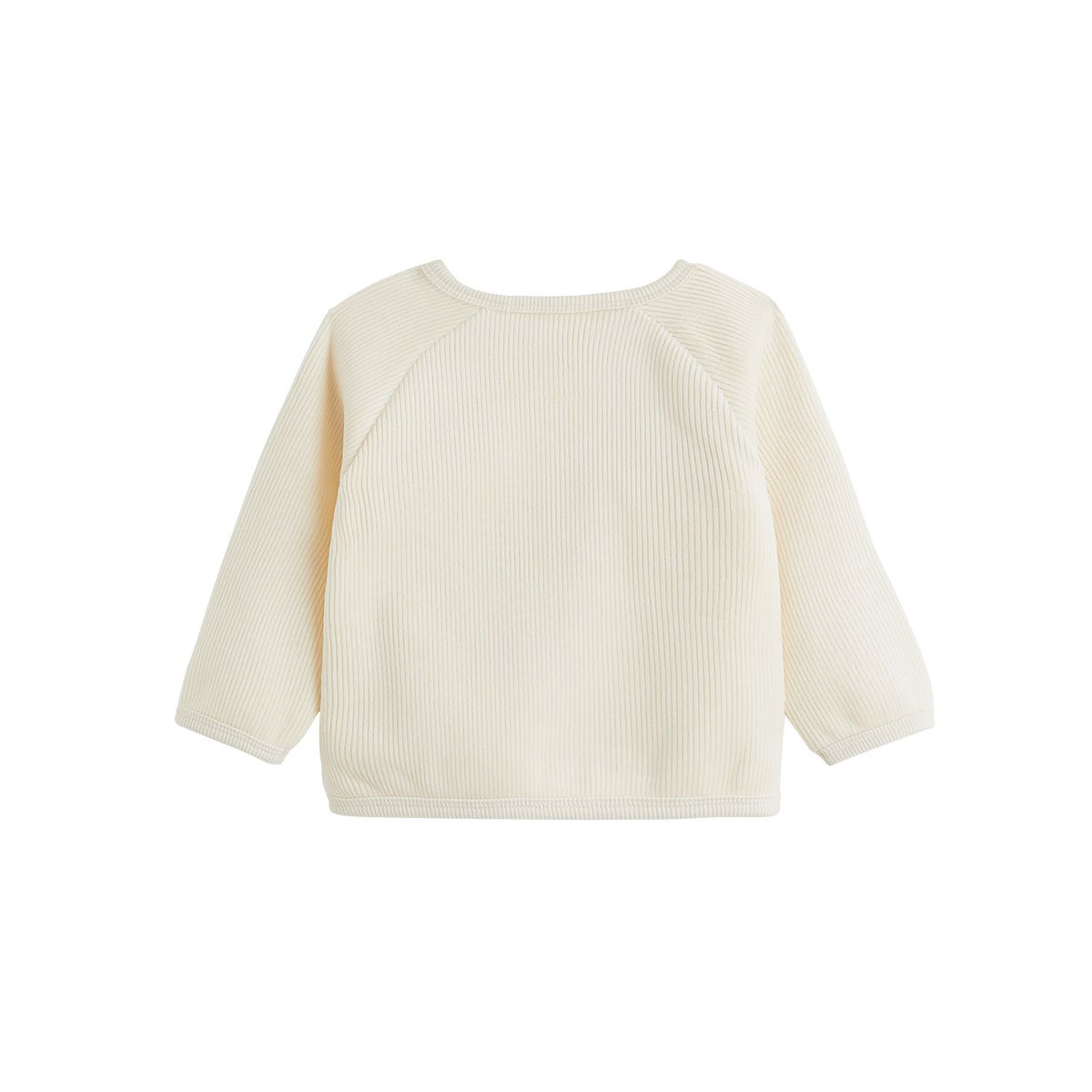 Sweat-shirt bébé en velours Flocon ecru, PETIT BEGUIN