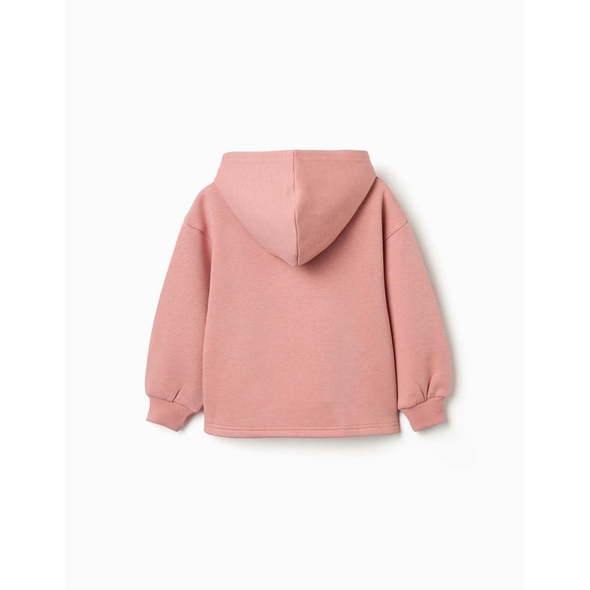 Sweat en coton peigné à capuche et imprimé City of Art rose, ZIPPY