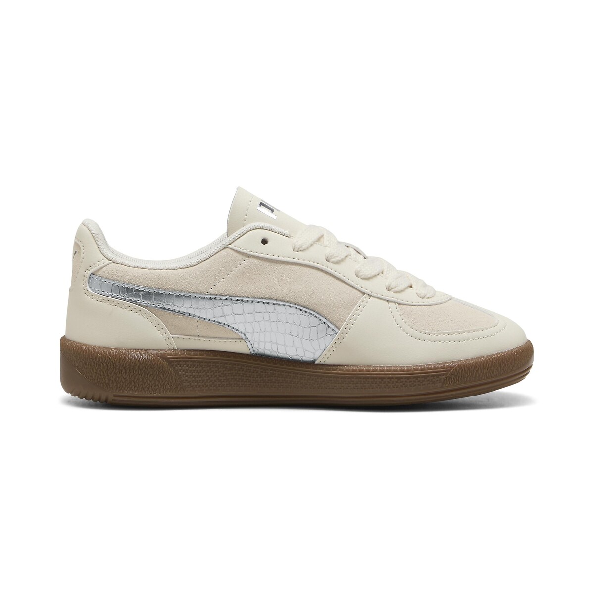 Baskets Palermo Metallic Safari blanc/argent, PUMA