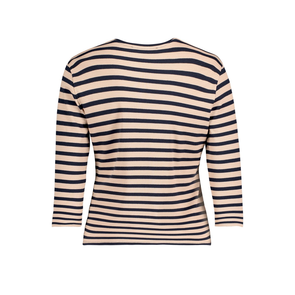 Cardigan façon t-shirt de texture côtelée beige/dark blue, BETTY BARCLAY