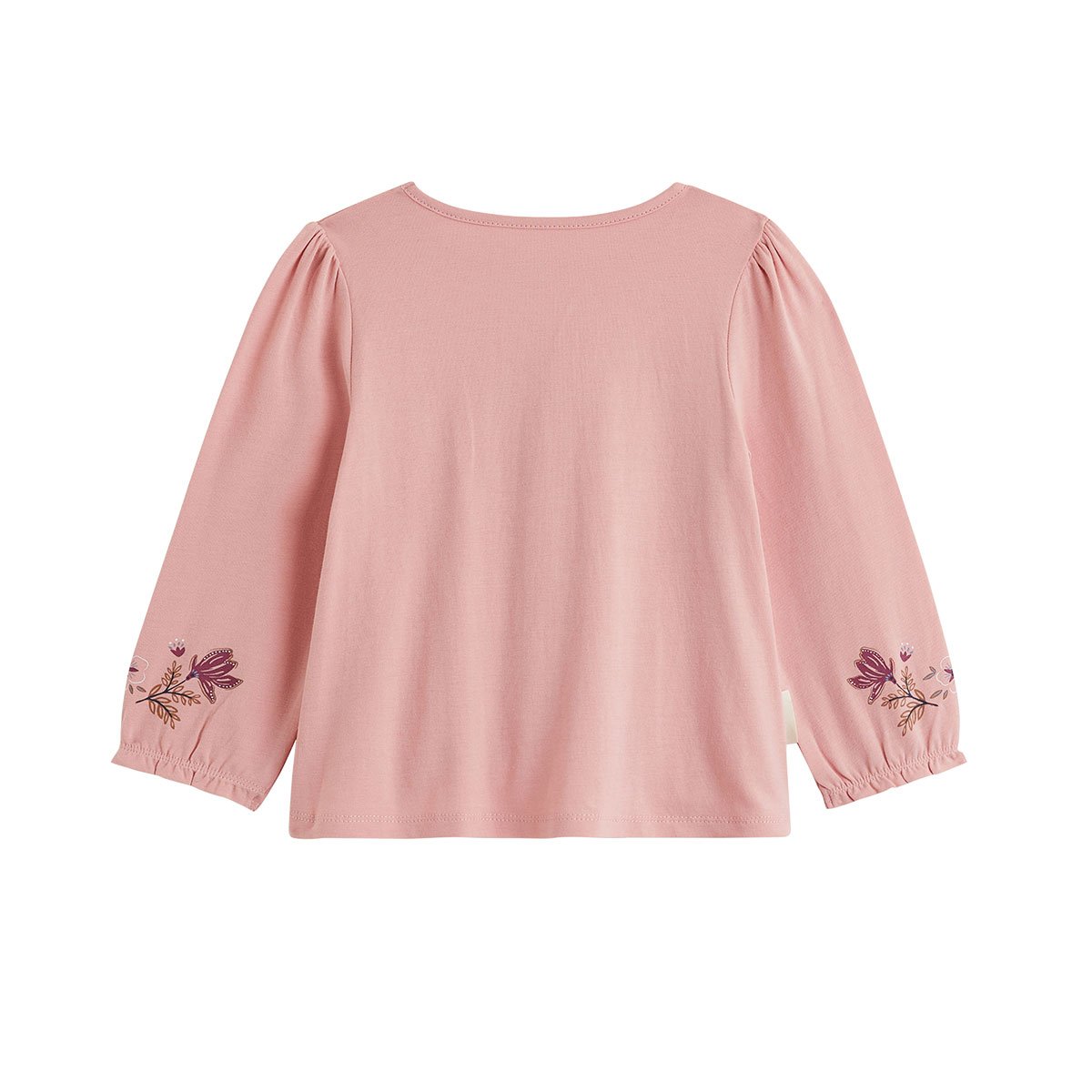 Lot de 2 t-shirts enfant manches longues Cléo rose, PETIT BEGUIN