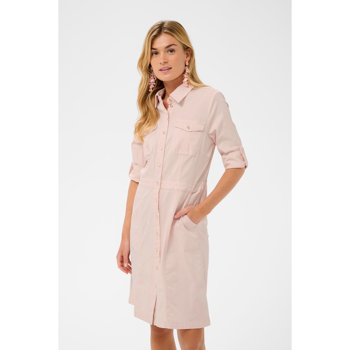 Robe orange peach blush, CREAM