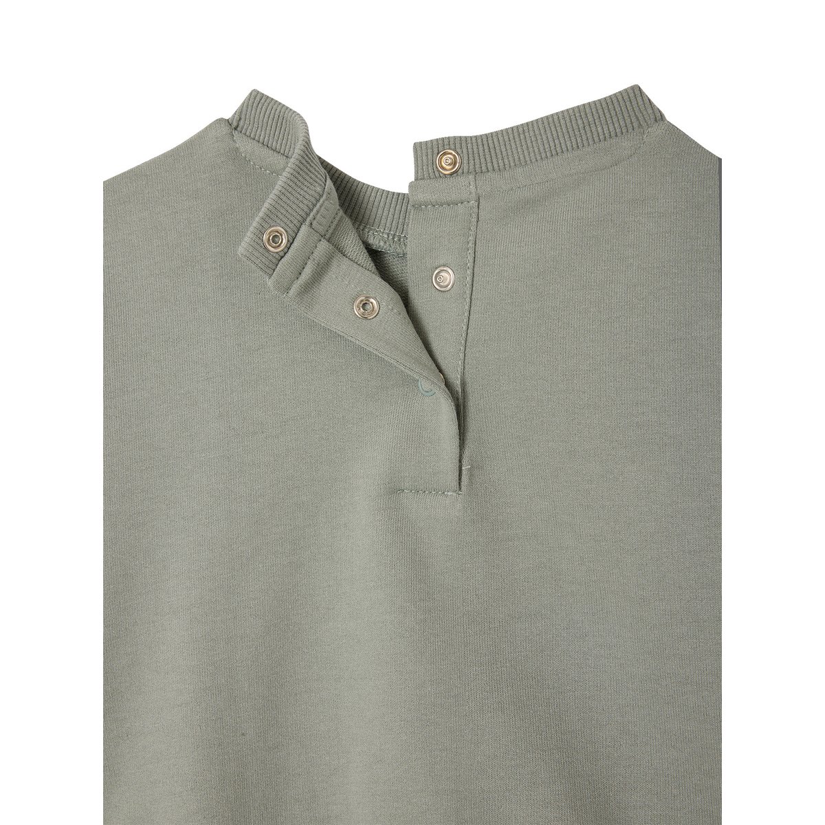 Sweat bébé col rond vert sauge, VERTBAUDET