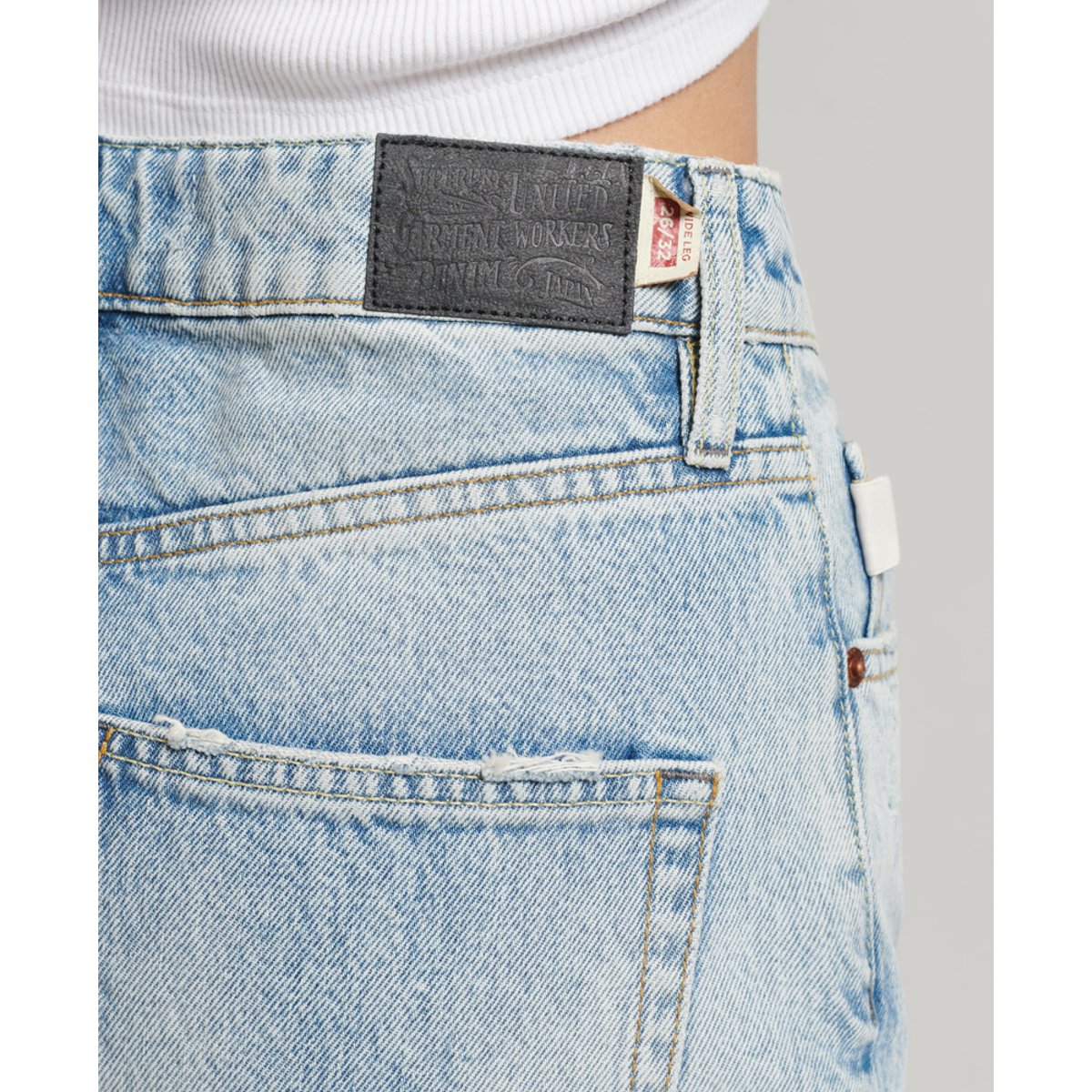 Jean large en coton bio vintage custom spring, SUPERDRY