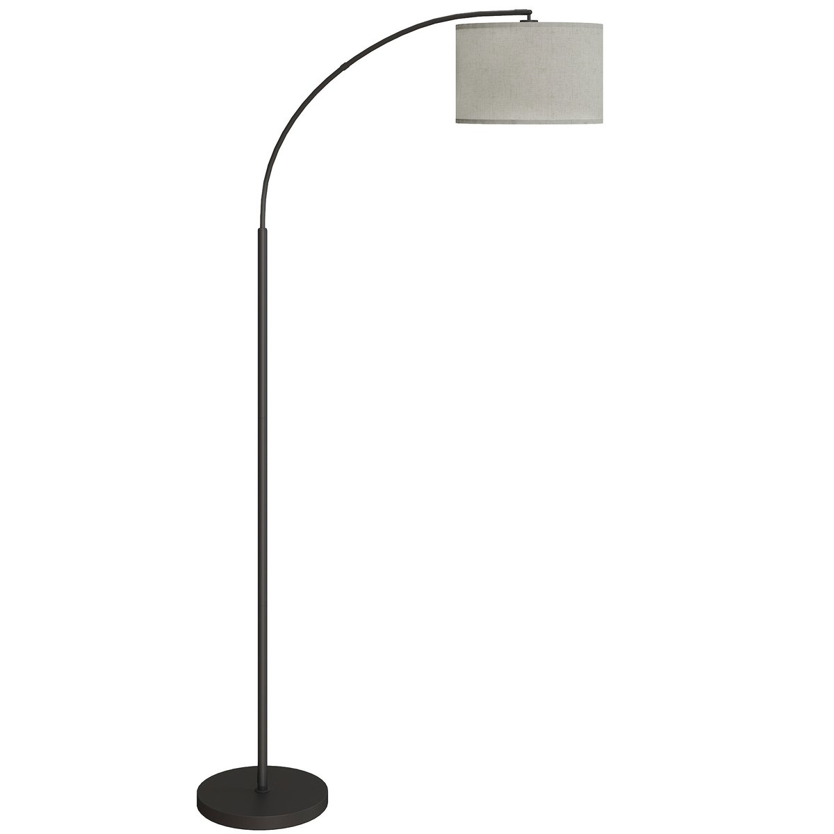 Lampadaire Métal Noir noir, HOMCOM