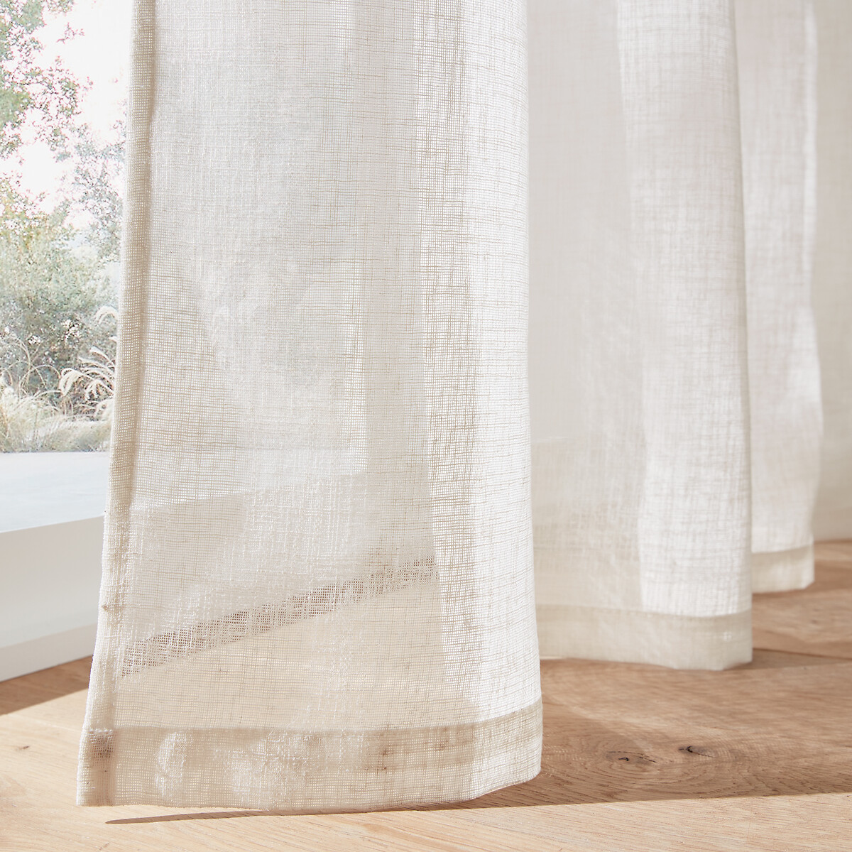 Nyong Wide Width Eyelet Curtain ecru , LA REDOUTE INTERIEURS