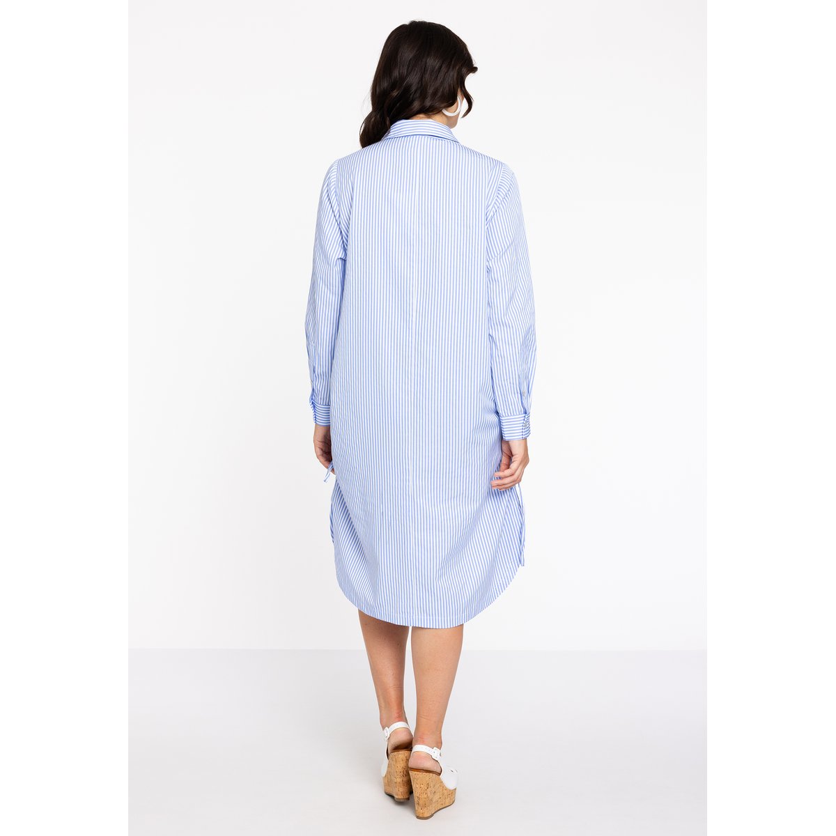 Robe avec rayures bleu clair, YOEK