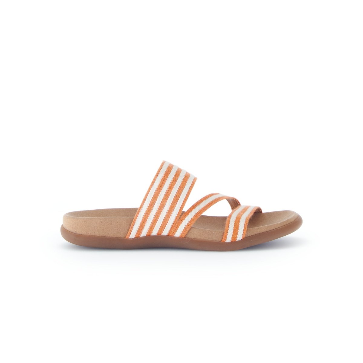 Mules en à talon compensé orange, GABOR