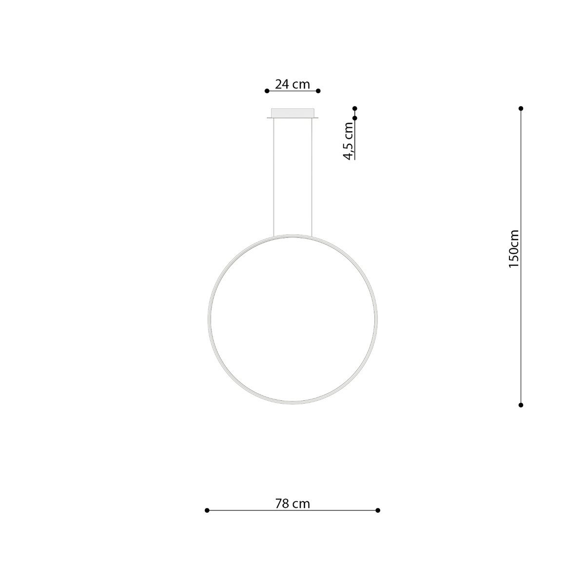 Suspension Aluminium Beige LED 1 Rio beige, EDEN