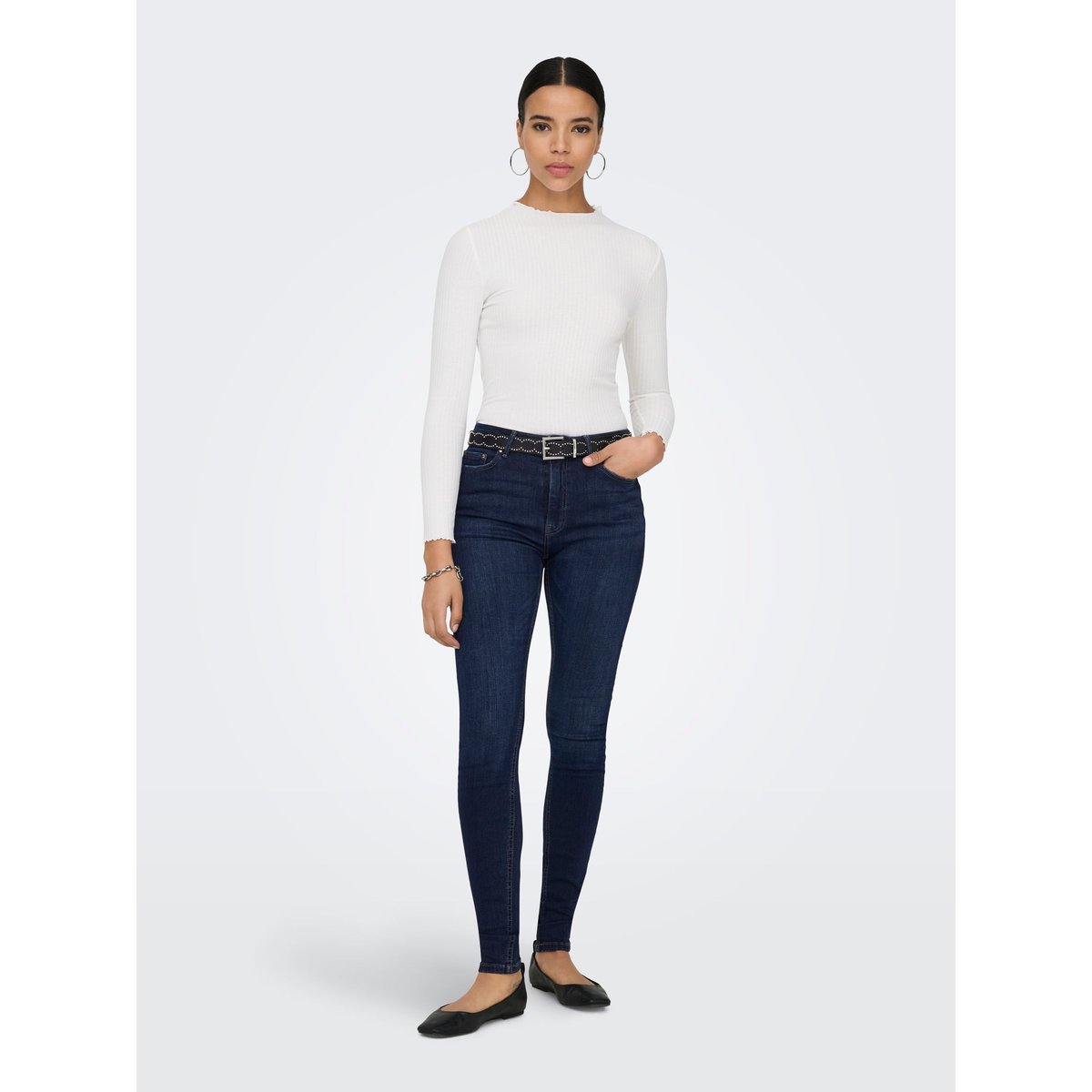 Jean Skinny dark blue denim, ONLY