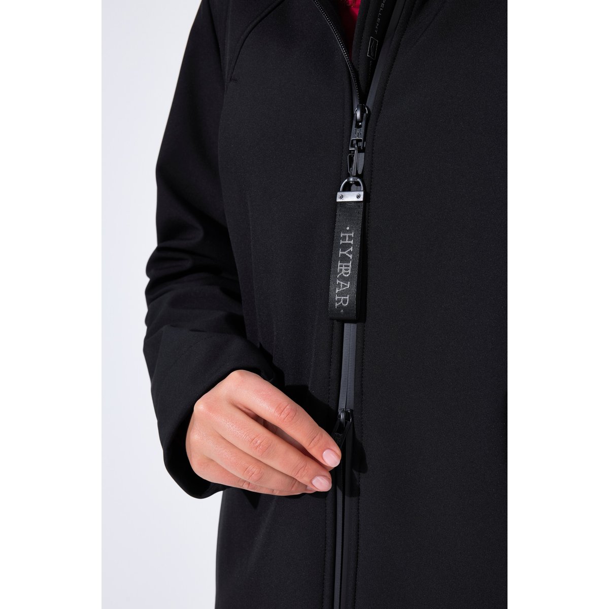 Veste Softshell HYPRAR à capuche, déperlante noir, ULLA POPKEN