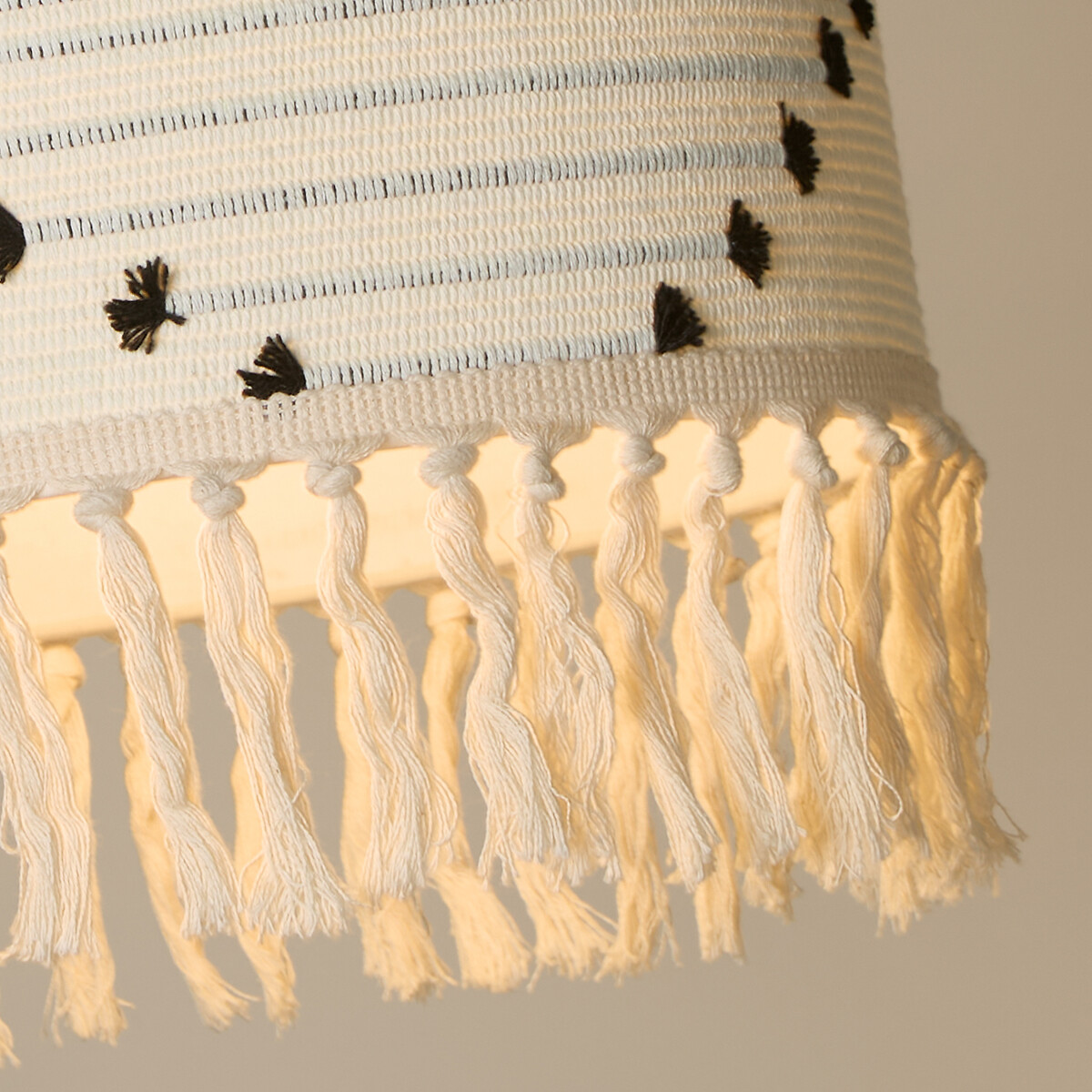 30cm Brasillia Tassle Shade cream, SO'HOME