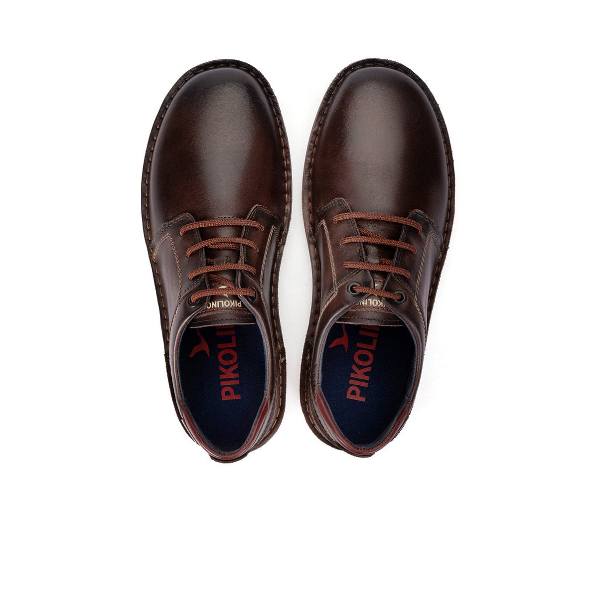 Chaussures à lacets cuir Baeza olmo, PIKOLINOS
